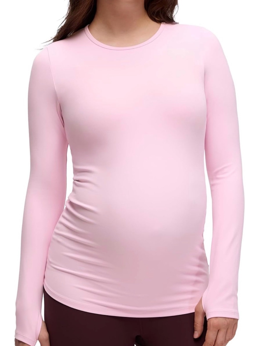 CRZ YOGA Butterluxe Maternity Crewneck Long Sleeve Shirt Active